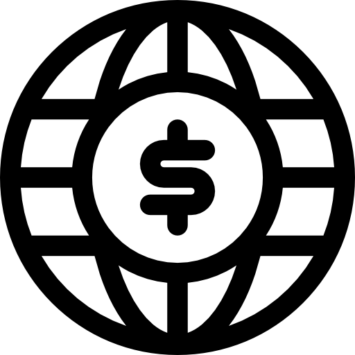 cuadrícula de globo Basic Rounded Lineal icono