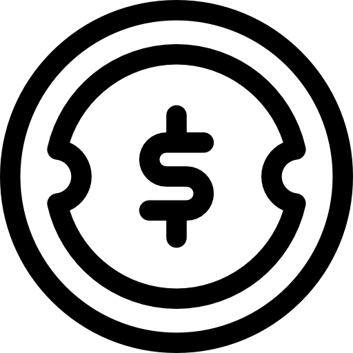dollarsymbol Basic Rounded Lineal icon