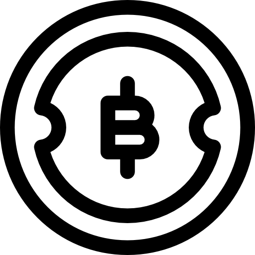 bitcoin Basic Rounded Lineal Icône