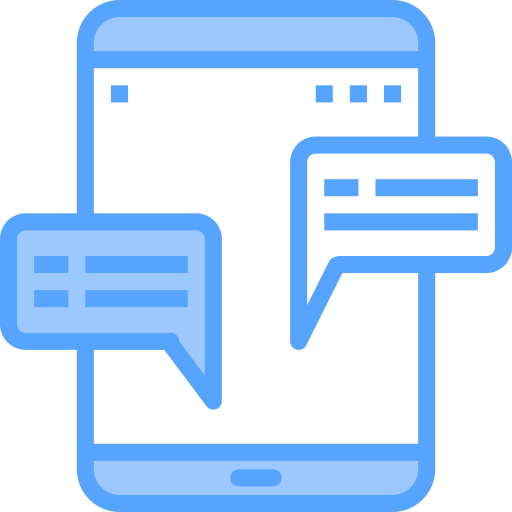 Conversation Catkuro Blue icon