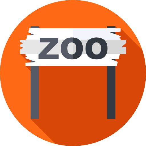 ogród zoologiczny Flat Circular Flat ikona