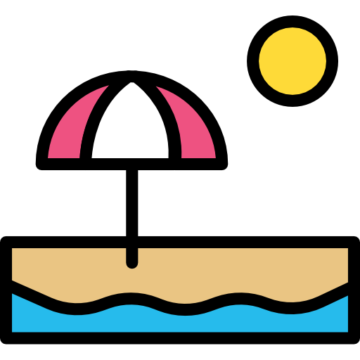 playa Darius Dan Lineal Color icono