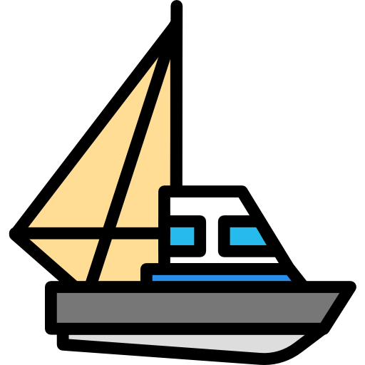 Парусная лодка Darius Dan Lineal Color иконка