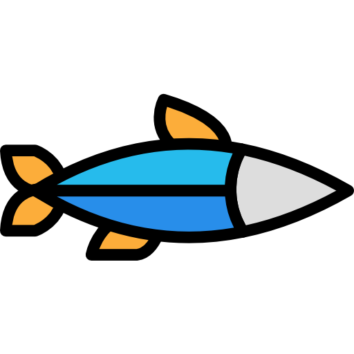 pescado Darius Dan Lineal Color icono