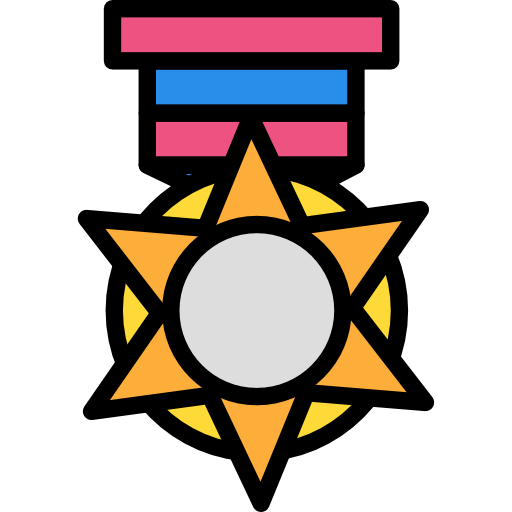 medalla Darius Dan Lineal Color icono