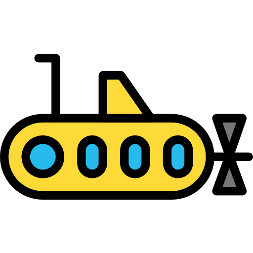 submarino Darius Dan Lineal Color icono