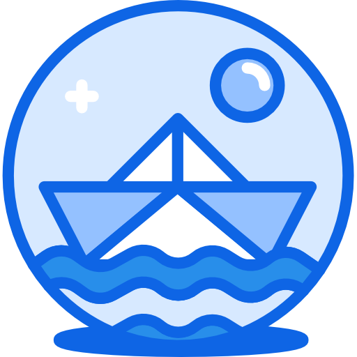 Бумажный кораблик Darius Dan Blue иконка