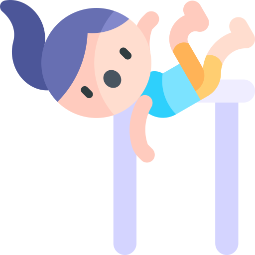 High jump Kawaii Flat icon