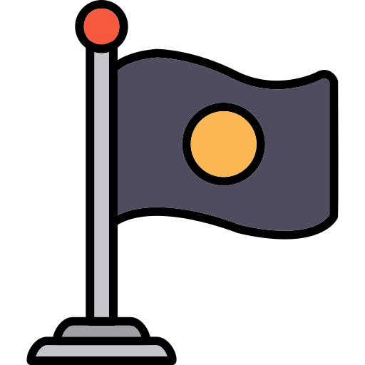 flaga dołu Generic color lineal-color ikona