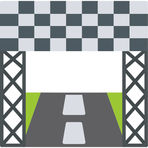Racetrack Generic color fill icon