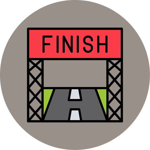 Finish line Generic color lineal-color icon