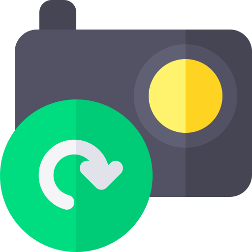 Action camera Basic Rounded Flat icon
