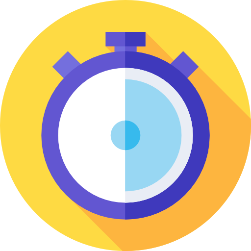 temporizador Flat Circular Flat icono