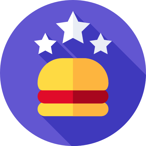 hamburger Flat Circular Flat icon