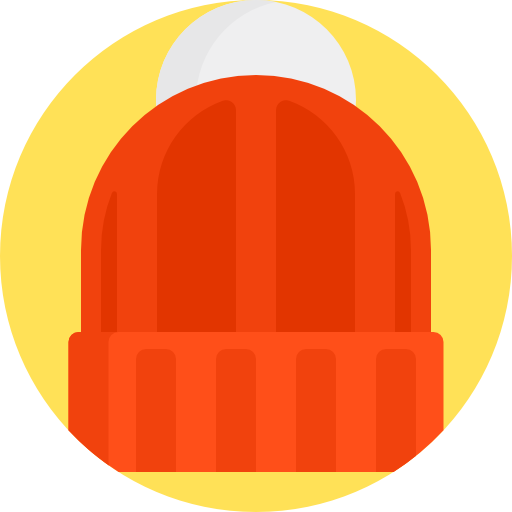 czapka zimowa Detailed Flat Circular Flat ikona