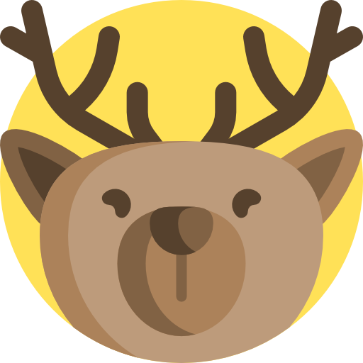 Reindeer Detailed Flat Circular Flat icon