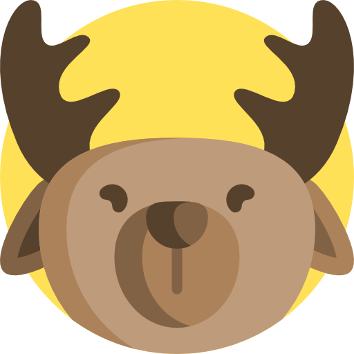 Moose Detailed Flat Circular Flat icon