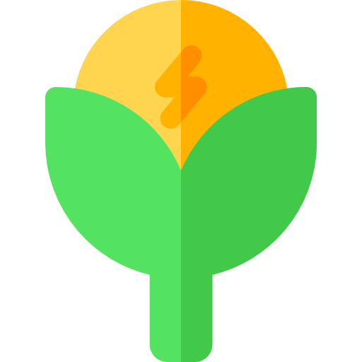 Зеленая энергия Basic Rounded Flat иконка