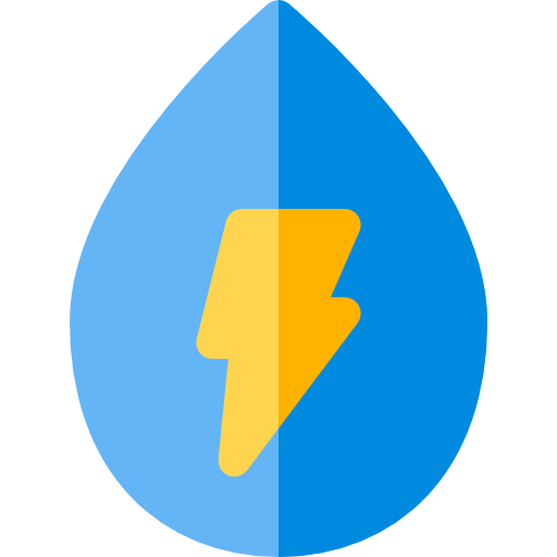 energía hidroeléctrica Basic Rounded Flat icono