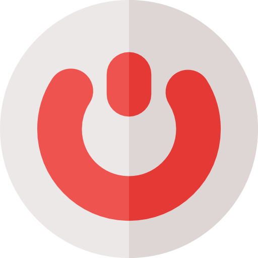 Power button Basic Rounded Flat icon