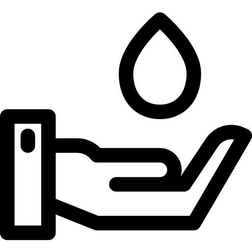 goccia d'acqua Basic Rounded Lineal icona