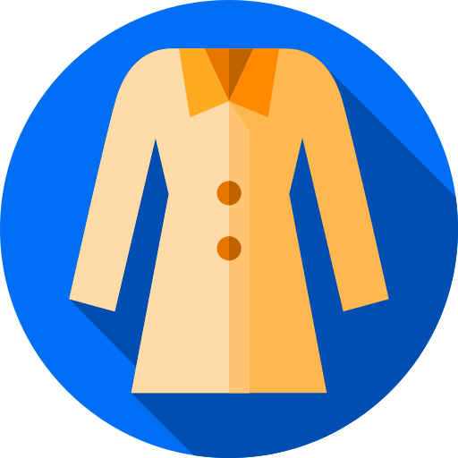 Coat Flat Circular Flat icon