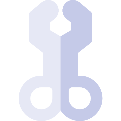 tijeras Basic Rounded Flat icono