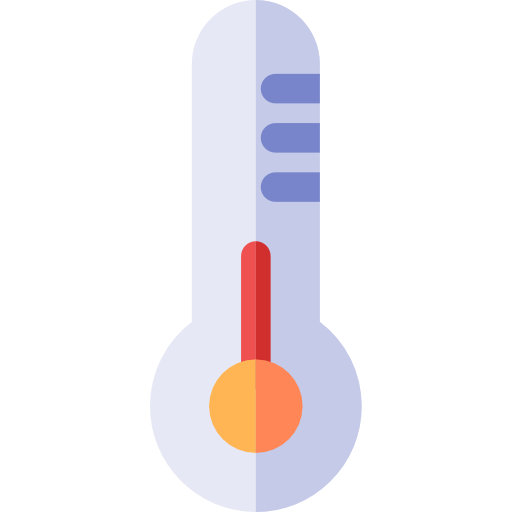 termómetro Basic Rounded Flat icono