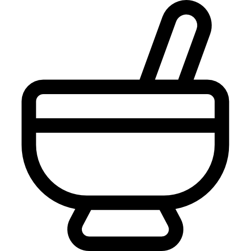 mortaio Basic Rounded Lineal icona