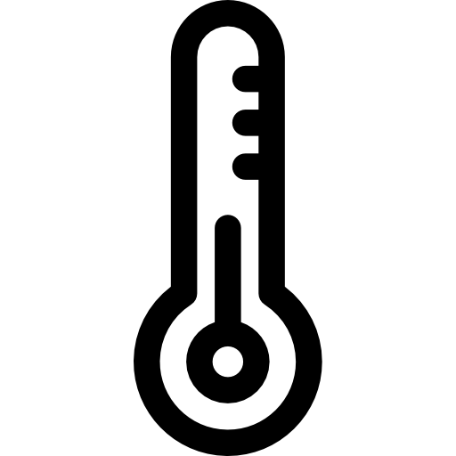 termómetro Basic Rounded Lineal icono