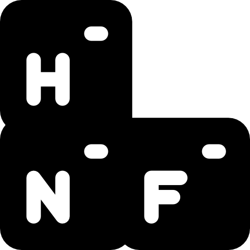 tabla periódica Basic Rounded Filled icono