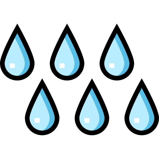 Дождь Detailed Straight Lineal color иконка