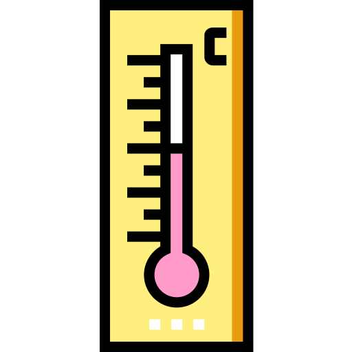 Термометр Detailed Straight Lineal color иконка