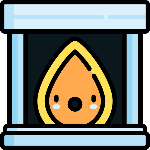 난로 Kawaii Lineal color icon