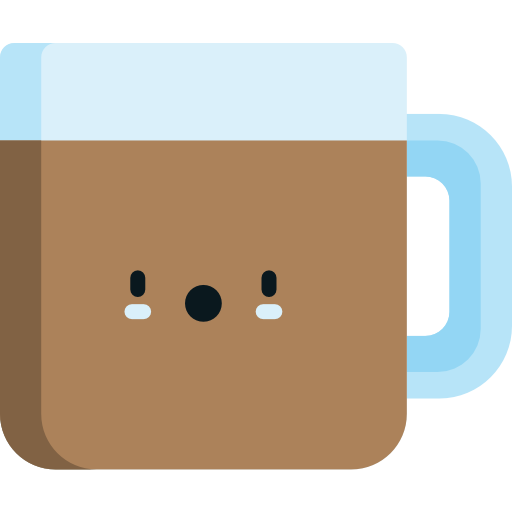 Hot chocolate Kawaii Flat icon