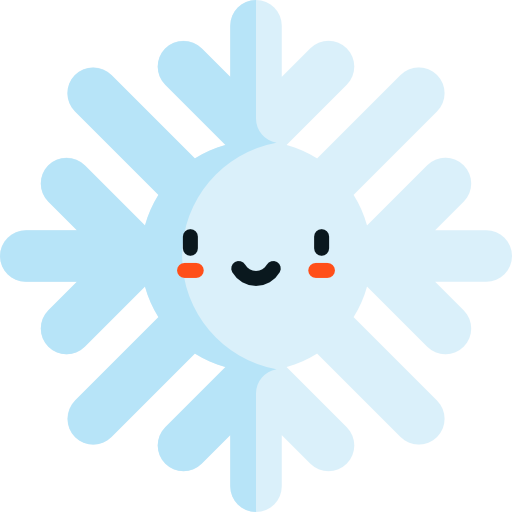 Snowflake Kawaii Flat icon