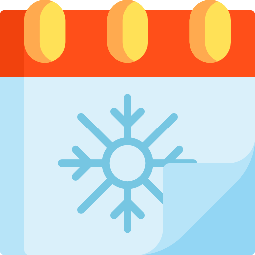 겨울 Kawaii Flat icon
