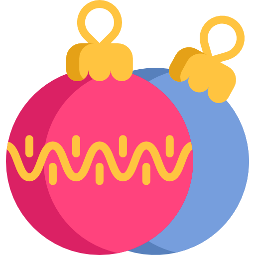 kerstballen Special Flat icoon