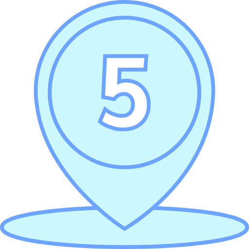 pięć Generic color lineal-color ikona