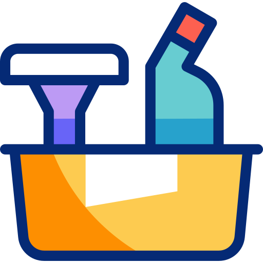 Cleaning tools Basic Accent Lineal Color icon