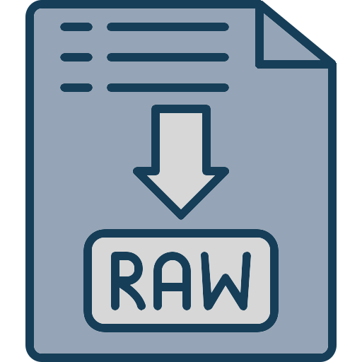 archivo raw Generic color lineal-color icono
