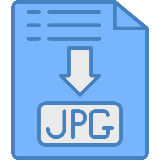 jpgファイル形式 Generic color lineal-color icon