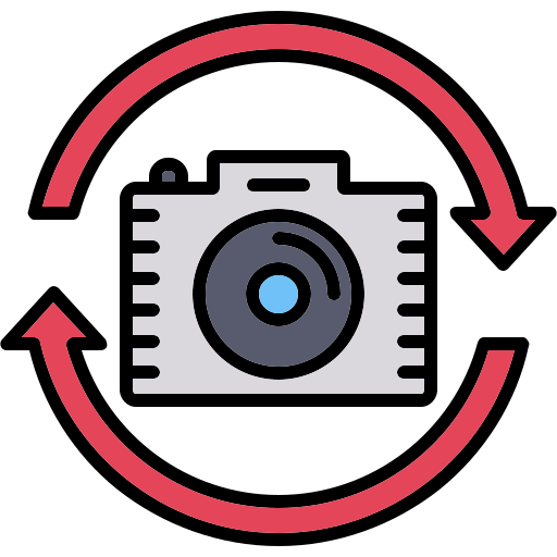 카메라 전환 Generic color lineal-color icon