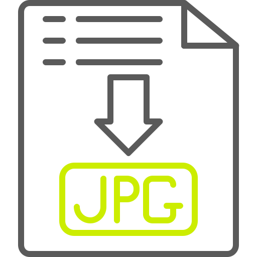 Jpg file format Generic color outline icon
