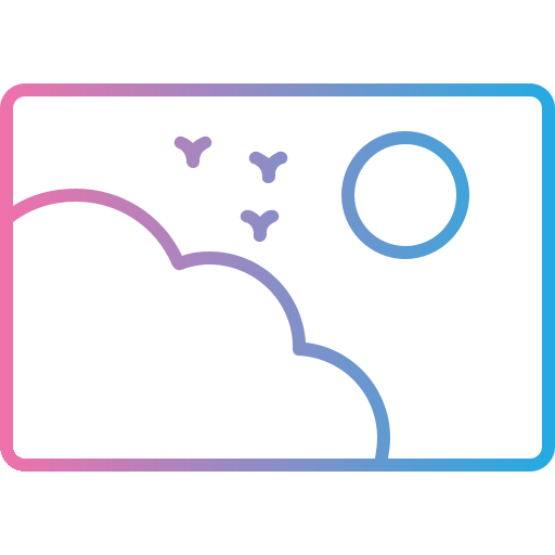 Picture Generic gradient outline icon