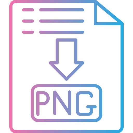formato de arquivo png Generic gradient outline Ícone