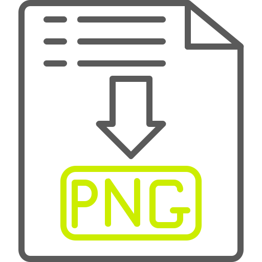 Формат файла png Generic color outline иконка