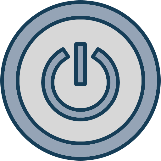 botón de encendido Generic color lineal-color icono