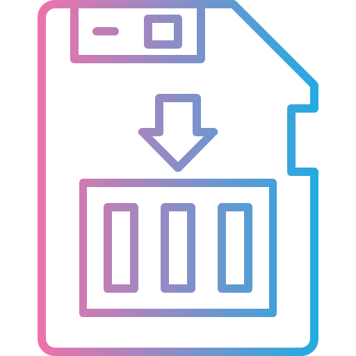 Sim card Generic gradient outline icon