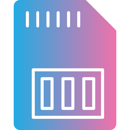 sd 카드 Generic gradient fill icon